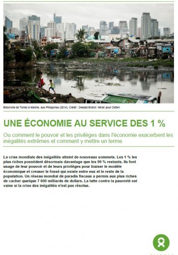 Une économie au service du 1 %