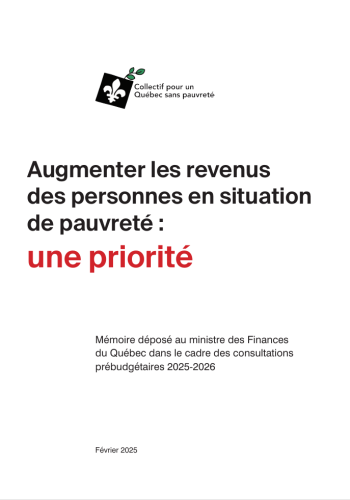 Augmenter les revenus des personnes en situation de pauvreté : une priorité