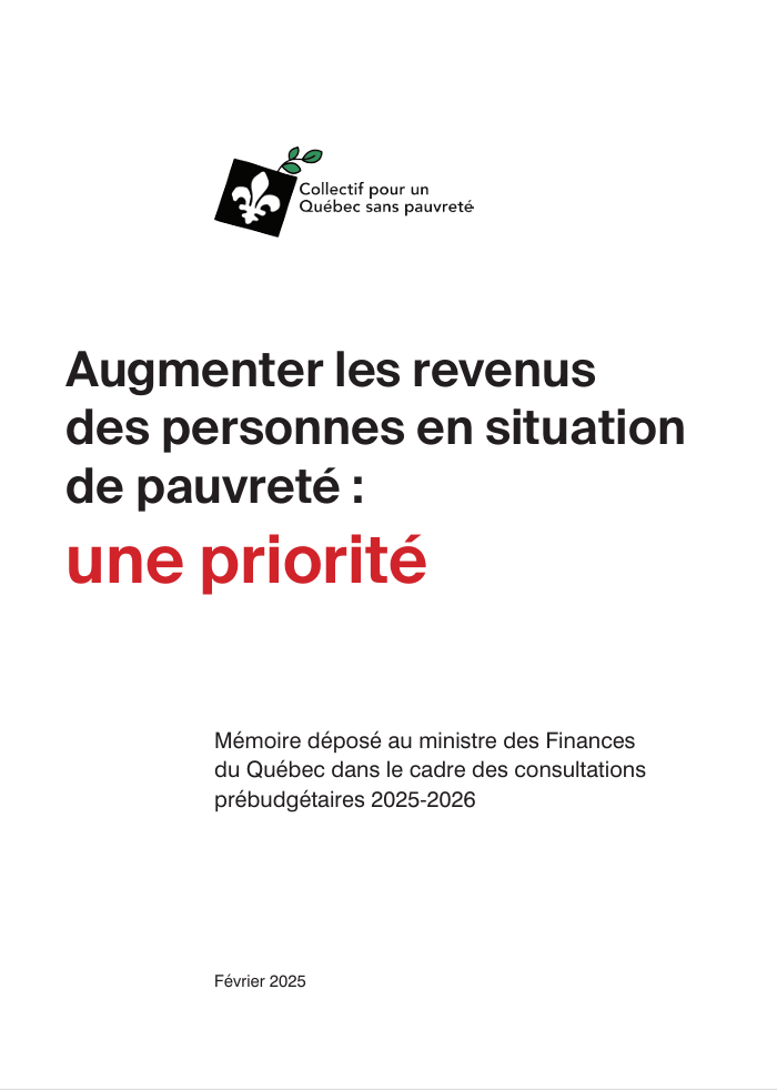 Augmenter les revenus des personnes en situation de pauvreté : une priorité