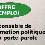 Animation politique offre-emploi