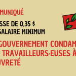 Communiqué Hausse du salaire minimum